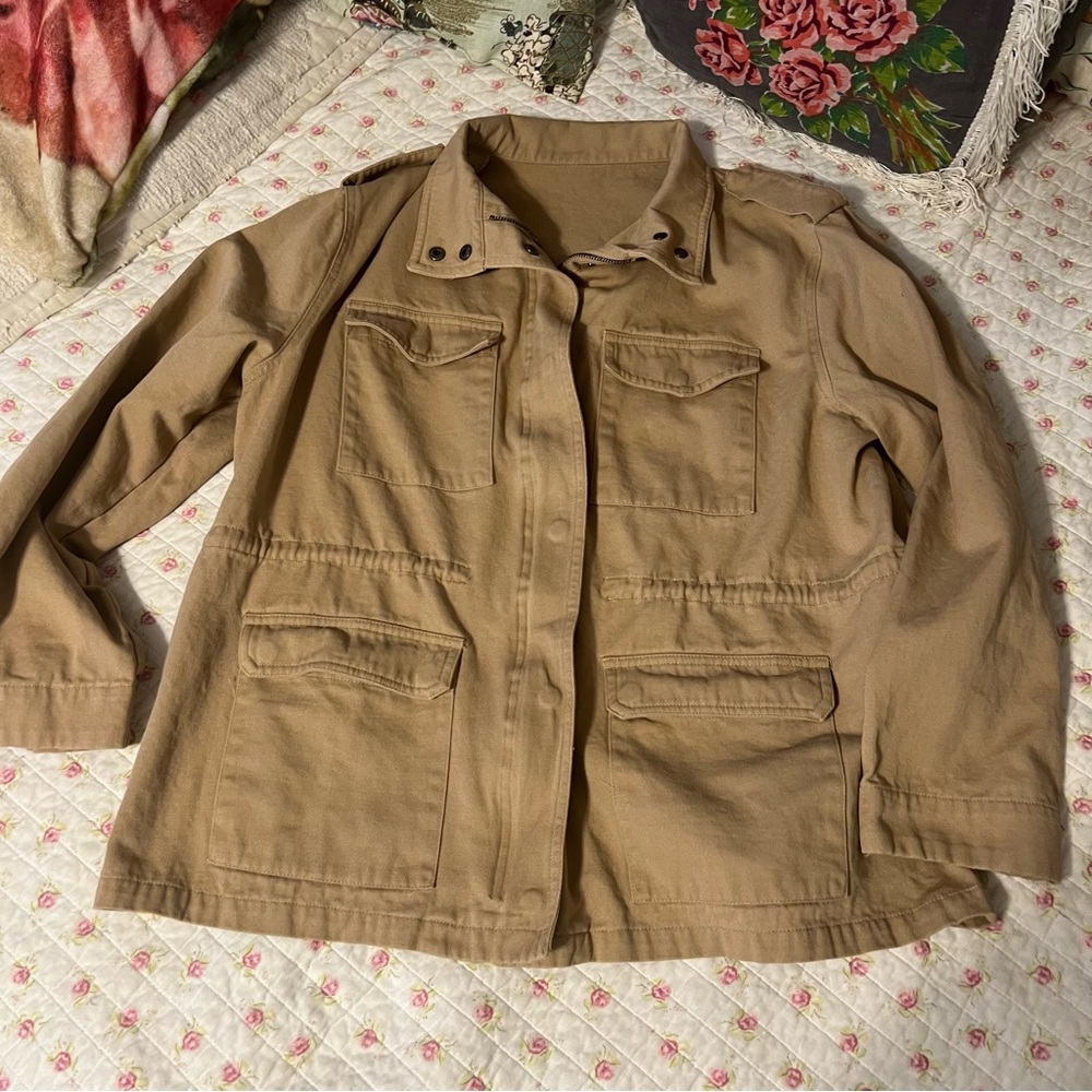 Men's Tan Utility Field Jacket - Picture 9 of 15